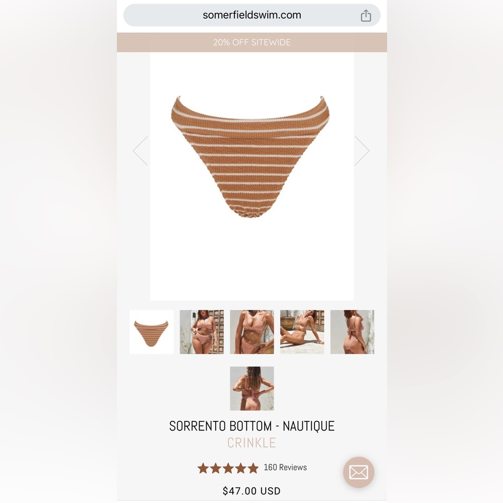 Somerfield Swim Natique Sorrento Bottom size small